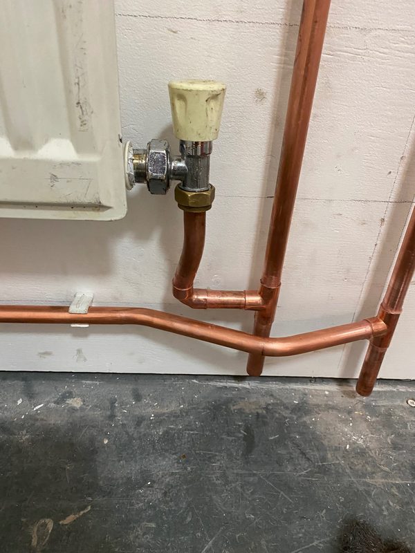 Radiator pipes