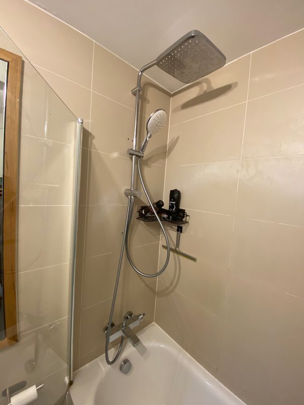 Rainfall shower installation
