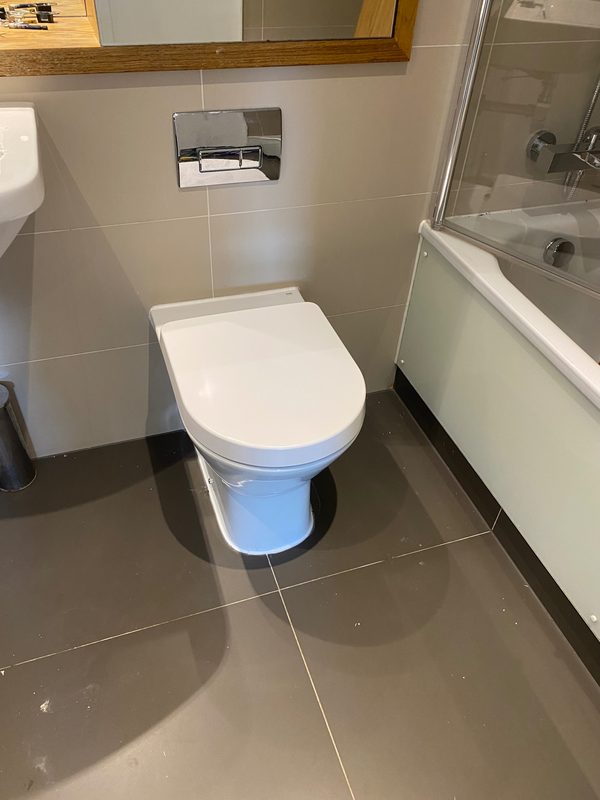 New toilet installed